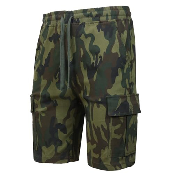 GALAXY BY HARVIC MEN’S SLIM FIT SUPER FLEX CARGO JOGGER SHORTS, SIZE 2XL -Camo New GALAXY BY HARVIC MEN’S SLIM FIT SUPER FLEX CARGO JOGGER SHORTS, SIZE 2XL -Camo New