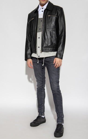 DIESEL MEN'S SKINNY FIT HIGH WAIST SKINNY LEG - SIZE: MEN 33X32 - BLACK WASH