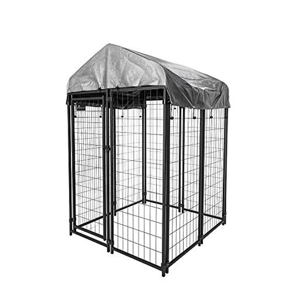 Olympia Tools 6x4x4 Dog Kennel - Small Outdoor Dog Kennel Kit with UV Protection Olympia Tools 6x4x4 Dog Kennel - Small Outdoor Dog Kennel Kit with UV Protection