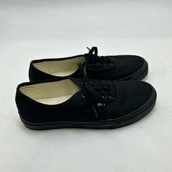 VANS UNISEX AUTHENTIC SKATE SHOE US - SIZE: MEN 8.5 WOMEN 10.5 - BLACK VANS UNISEX AUTHENTIC SKATE SHOE US - SIZE: MEN 8.5 WOMEN 10.5 - BLACK