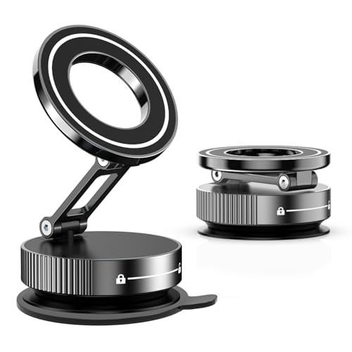 JLKRVEW DASHBOARDS 360° SUCTION PHONE MOUNT MAGNET/HOLDER - BLACK