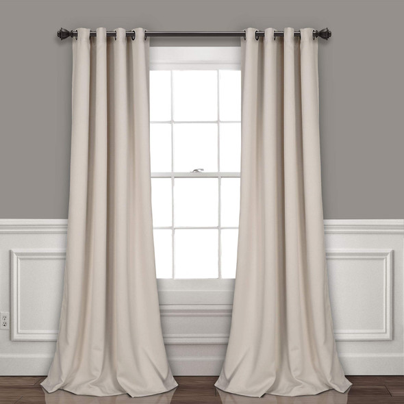 Lush Decor Insulated Grommet Blackout Window Curtain Panels Wheat New Lush Decor Insulated Grommet Blackout Window Curtain Panels Wheat New