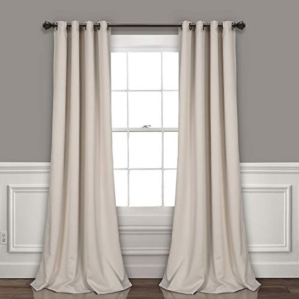 Lush Decor Insulated Grommet Blackout Window Curtain Panels Wheat New Lush Decor Insulated Grommet Blackout Window Curtain Panels Wheat New