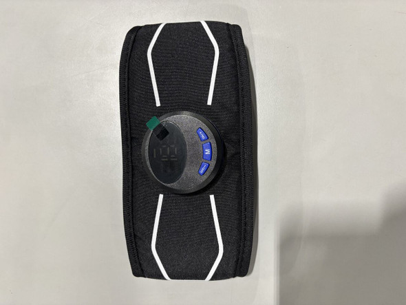 ELECTRONIC MUSCLE STIMULATOR ABS STIMULATOR MUSCLE TONER - BLACK/BLUE New ELECTRONIC MUSCLE STIMULATOR ABS STIMULATOR MUSCLE TONER - BLACK/BLUE New