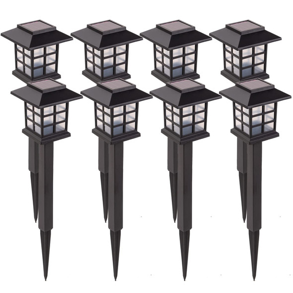 LAUREL CANYON 8 Pack Solar Pathway Lights, Outdoor Solar Landscape Lights LAUREL CANYON 8 Pack Solar Pathway Lights, Outdoor Solar Landscape Lights