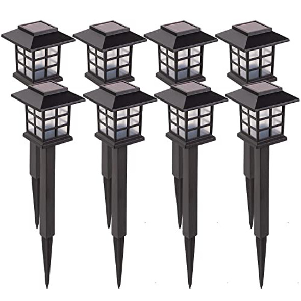 LAUREL CANYON 8 Pack Solar Pathway Lights, Outdoor Solar Landscape Lights LAUREL CANYON 8 Pack Solar Pathway Lights, Outdoor Solar Landscape Lights
