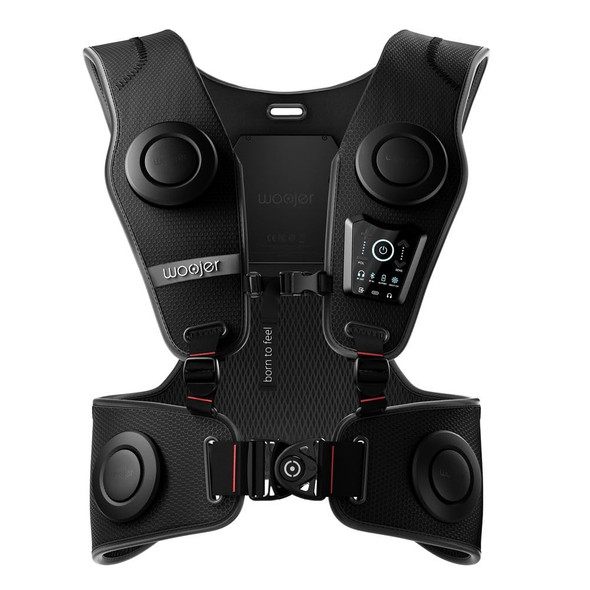 WOOJER HAPTIC VEST 3 FOR GAMES, MUSIC, MOVIES, VR & WELLNESS WJRV3-101N - BLACK