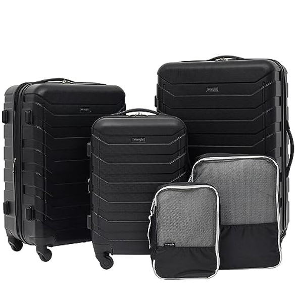 Wrangler 5 Piece Luggage & Travel Accessories Set, Black New Wrangler 5 Piece Luggage & Travel Accessories Set, Black New