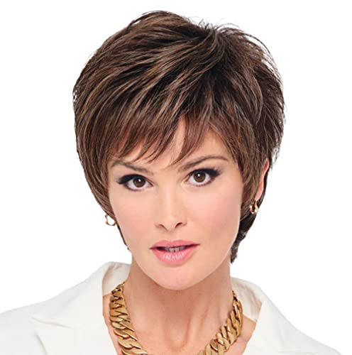 Raquel Welch Fierce And Focused Hand Tied Short Bob Wig Hairuwear Hazelnut New