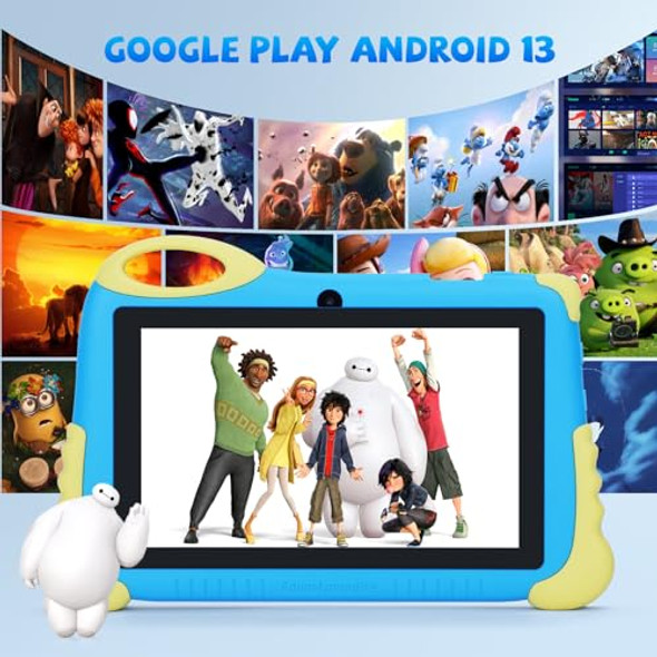 C idea 7" Kids Tablet Android 13 Tablet for Kids Age 3-7 Pre-Installed Learning C idea 7" Kids Tablet Android 13 Tablet for Kids Age 3-7 Pre-Installed Learning