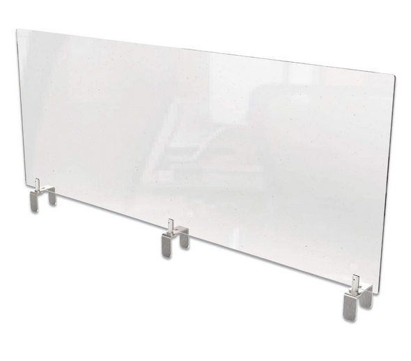 GHENT CLEAR PARTITION EXTENDER WITH ATTACHED CLAMP, 48 X 3.88 X 30 (GHEPEC3048A) New GHENT CLEAR PARTITION EXTENDER WITH ATTACHED CLAMP, 48 X 3.88 X 30 (GHEPEC3048A) New