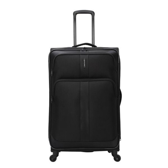 SKYLINE SOFTSIDE CHECKED SPINNER 5PC LUGGAGE SET - BLACK SKYLINE SOFTSIDE CHECKED SPINNER 5PC LUGGAGE SET - BLACK