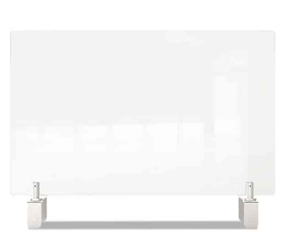 GHENT CLEAR PARTITION EXTENDER WITH ATTACHED CLAMP 29 X 3.88 X 30 THERMOPLASTIC New GHENT CLEAR PARTITION EXTENDER WITH ATTACHED CLAMP 29 X 3.88 X 30 THERMOPLASTIC New