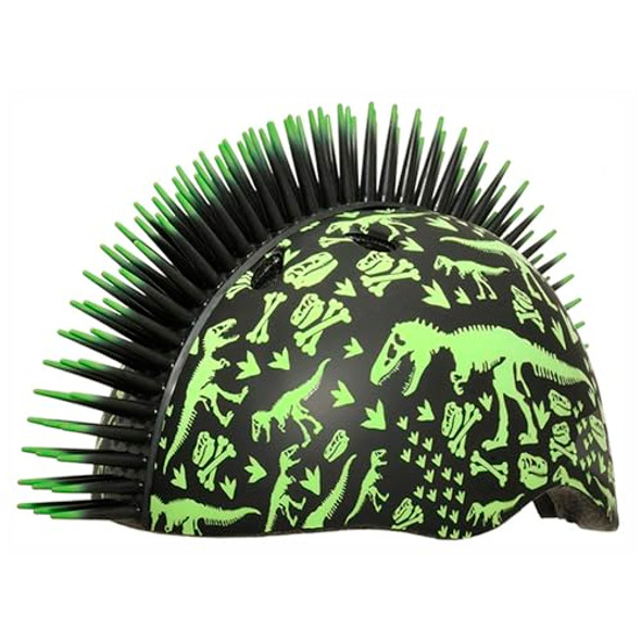 ML-009S Raskullz Mohawk Helmet 48-52cm - Green/Black New