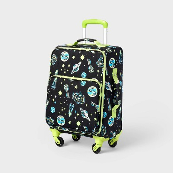 CAT & JACK KIDS' SOFTSIDE CARRY ON SPINNER SUITCASE - SPACE CAT & JACK KIDS' SOFTSIDE CARRY ON SPINNER SUITCASE - SPACE