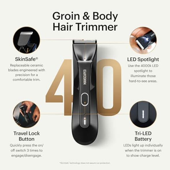 MANSCAPED THE LAWN MOWER 4.0 ELECTRIC GROIN HAIR TRIMMER The Ball® - BLACK MANSCAPED THE LAWN MOWER 4.0 ELECTRIC GROIN HAIR TRIMMER The Ball® - BLACK