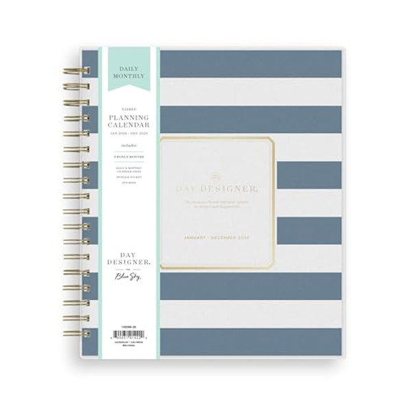BLUE SKY DAY DESIGNER 2026 DAILY MONTHLY PLANNER - RUGBY STRIPE NAVY BLUE SKY DAY DESIGNER 2026 DAILY MONTHLY PLANNER - RUGBY STRIPE NAVY