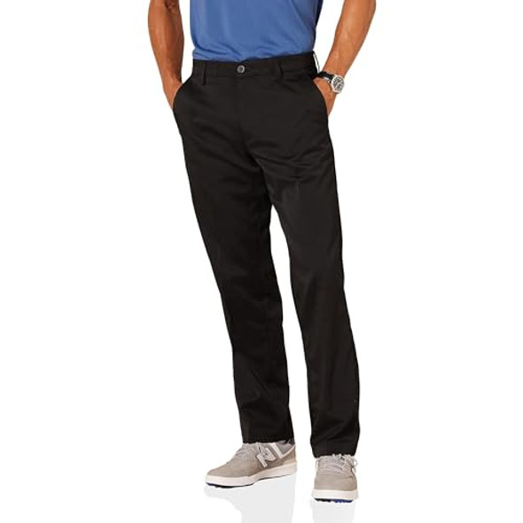 AMAZON ESSENTIALS MEN'S CLASSIC FIT STRETCH GOLF PANT 32W/34L- BLACK New AMAZON ESSENTIALS MEN'S CLASSIC FIT STRETCH GOLF PANT 32W/34L- BLACK New