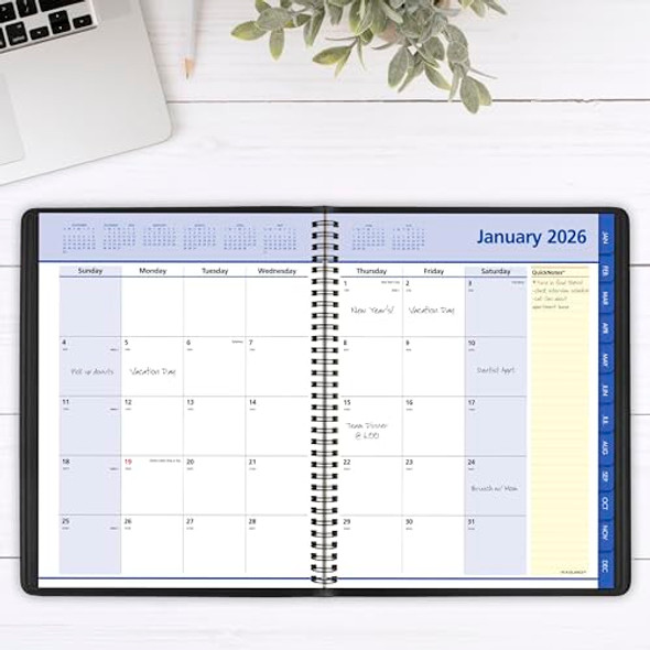 AT-A-GLANCE 2026 APPOINTMENT BOOK PLANNER MONTHLY 8-1/4" X 11" - BLACK New AT-A-GLANCE 2026 APPOINTMENT BOOK PLANNER MONTHLY 8-1/4" X 11" - BLACK New