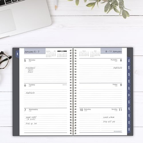 AT-A-GLANCE 2026 Planner, Weekly & Monthly, 5" x 8", Small, DayMinder, Gray New AT-A-GLANCE 2026 Planner, Weekly & Monthly, 5" x 8", Small, DayMinder, Gray New