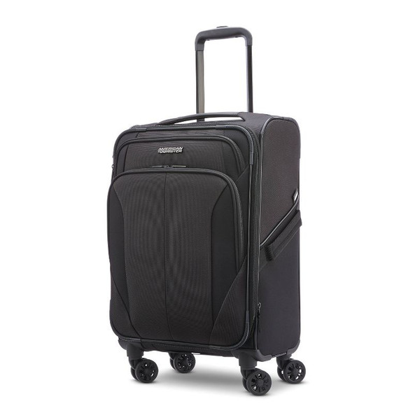 AMERICAN TOURISTER PHENOM SOFTSIDE CARRY ON SPINNER SUITCASE - BLACK AMERICAN TOURISTER PHENOM SOFTSIDE CARRY ON SPINNER SUITCASE - BLACK