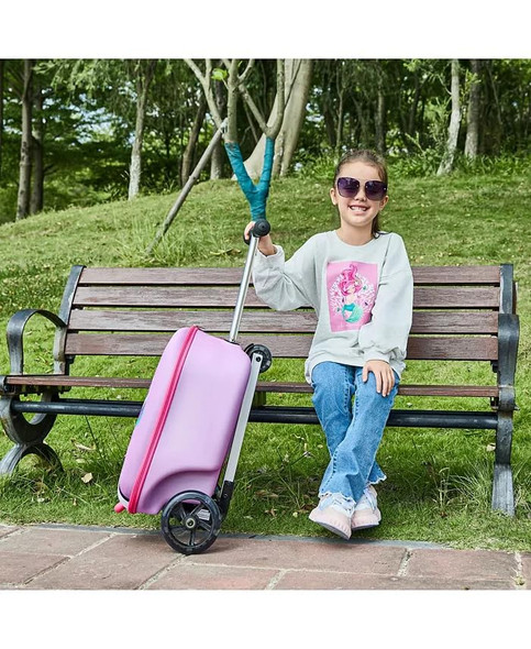 GOPOWERBIKE GO VOYAGE KIDS 2-IN-1 LUGGAGE SCOOTER 3-WHEEL LIGHT UP WHEELS PINK GOPOWERBIKE GO VOYAGE KIDS 2-IN-1 LUGGAGE SCOOTER 3-WHEEL LIGHT UP WHEELS PINK