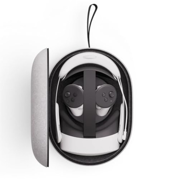 META QUEST CARRYING CASE — WORKS WITH META QUEST 3/3S — PREMIUM STYLE - GRAY