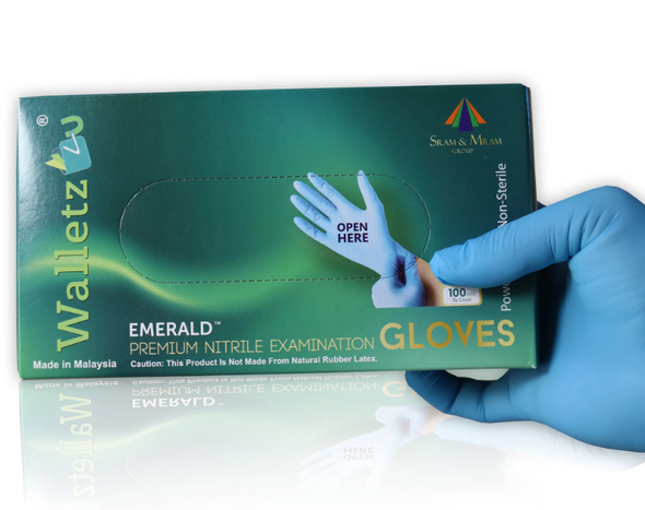GENERIC NITRILE EXAMINATION POWDER FREE GLOVES SMALL 1000 COUNT - BLUE New