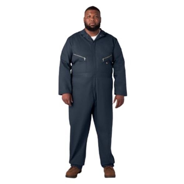 DICKIES Deluxe Blended Long Sleeve Coveralls Men's XLT - DARK NAVY New