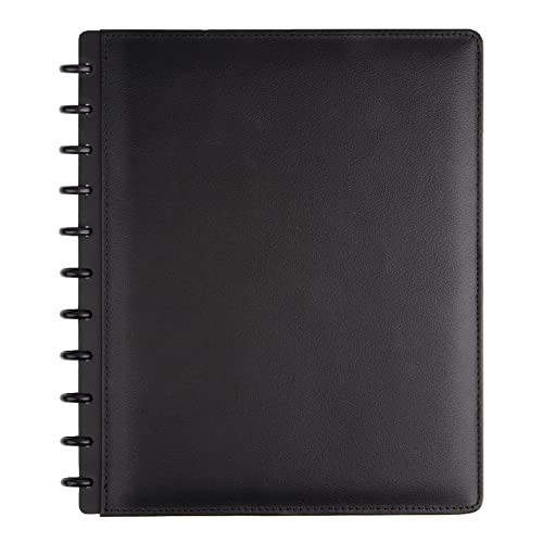 TUL Custom Note-Taking System Discbound Notebook, Letter Size, Leather Cover