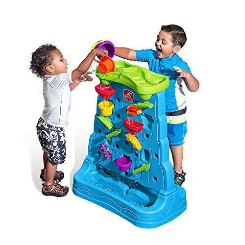 Step2 Waterfall Discovery Wall, Kids Double-Sided Water and Sand Activity
