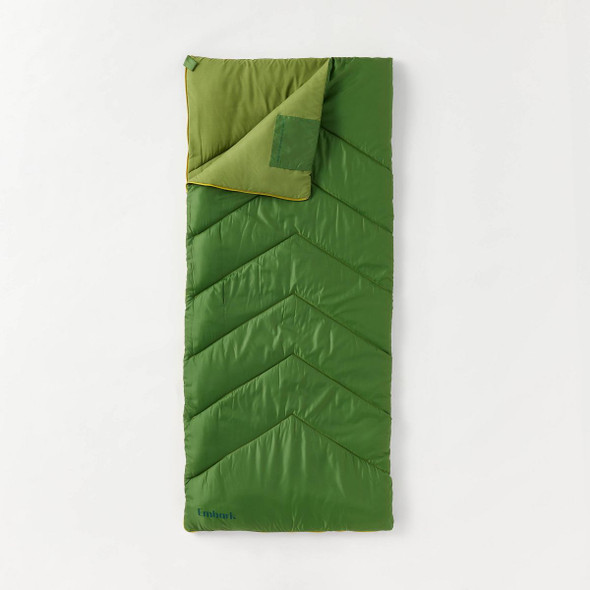 EMBARK ADULT SLEEPING BAG 50 DEGREE - GREEN EMBARK ADULT SLEEPING BAG 50 DEGREE - GREEN
