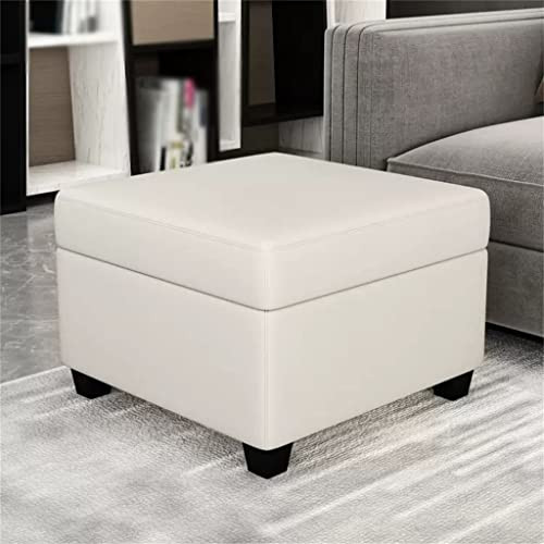 Wikkasseir Footstool Multifunctional Storage Stool Can Sit BJ-SF0003 - White