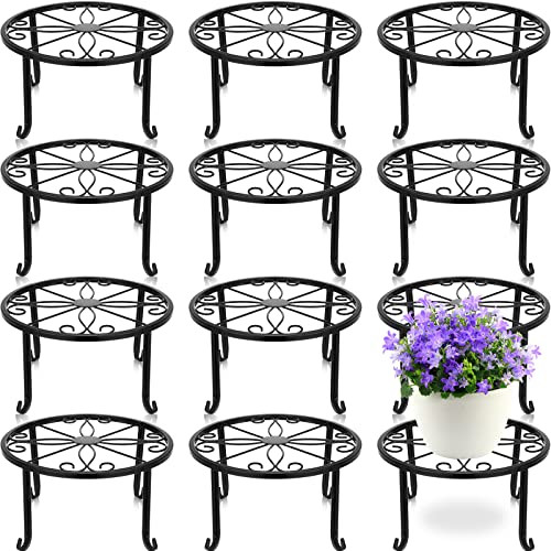 MAITYS-12P 12 PACK METAL OUTDOOR INDOOR HEAVY DUTY HOLDER ANTI - BLACK