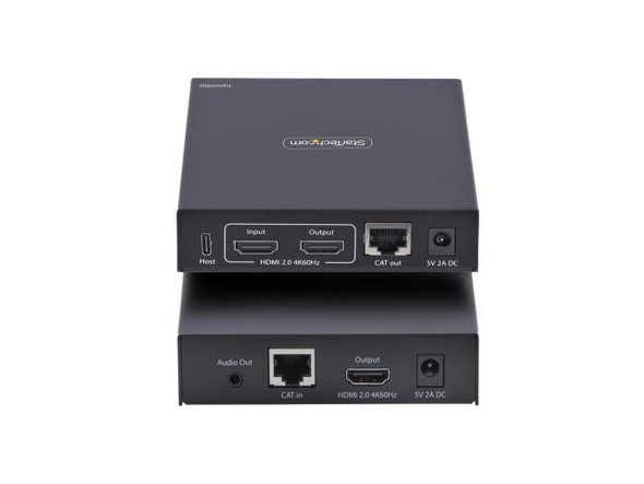 StarTech HDMI KVM Extender Over IP Network, 4K 60Hz, Driverless, HDMI and USB