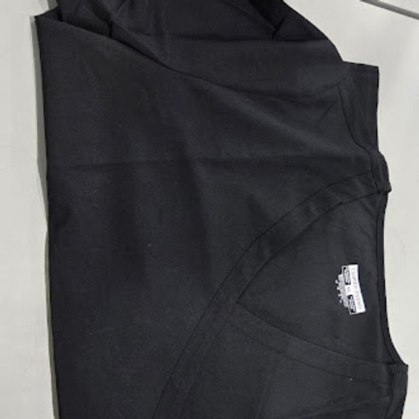 EMPIRE TREND SCRUB TOP, 98% POLYESTER, 4% SPANDEX - SIZE: XL - BLACK New