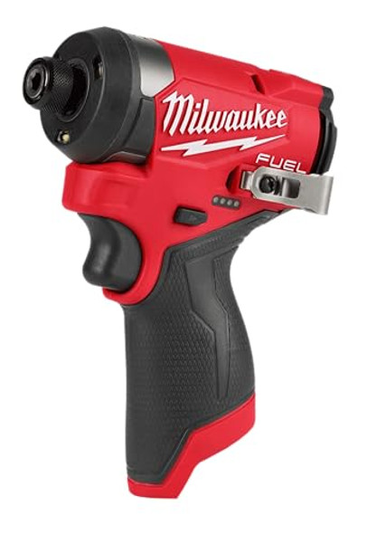 MILWAUKEE ELECTRIC - M12 FUEL 1/4" HEX IMPACT DRIVER RED/BLACK 3453-20