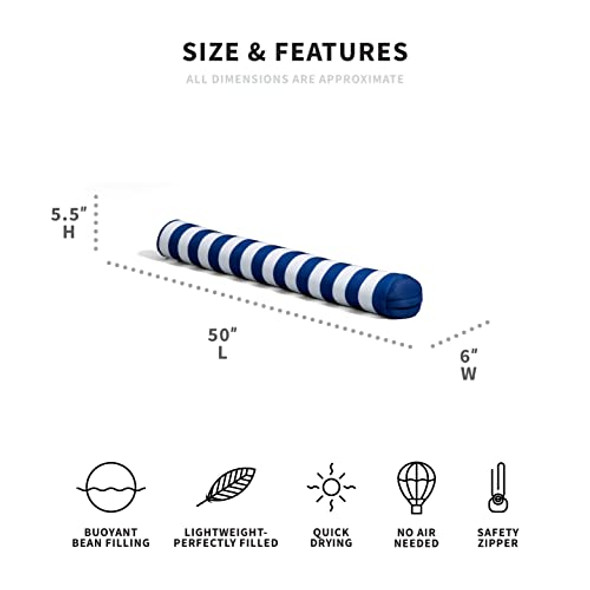 BIG JOE NOODLE POOL FLOAT - AMERICANA NAUTICAL STRIPE New BIG JOE NOODLE POOL FLOAT - AMERICANA NAUTICAL STRIPE New