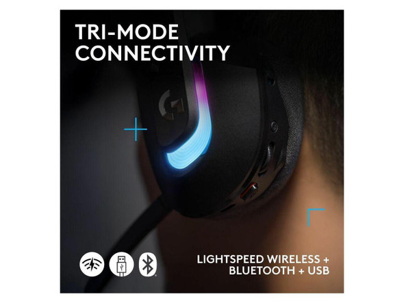 Logitech G G522 LIGHTSPEED Wireless Gaming Headset, Tri-Mode Connectivity