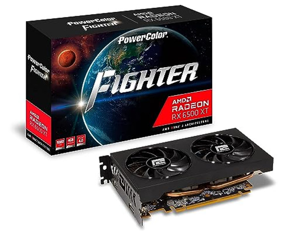 POWERCOLOR FIGHTER AMD RADEON RX 6500 XT GAMING GRAPHICS CARD WITH 4GB MEMORY