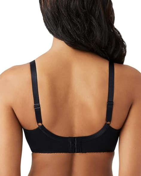 WACOAL WOMEN'S RETRO CHIC UNLINED MESH FULL COVERAGE UNDERWIRE BRA 36DD - BLACK New