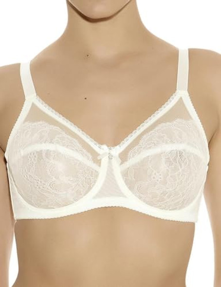 WACOAL WOMEN'S RETRO CHIC UNLINED MESH FULL COVERAGE UNDERWIRE BRA, 36DD - IVORY New