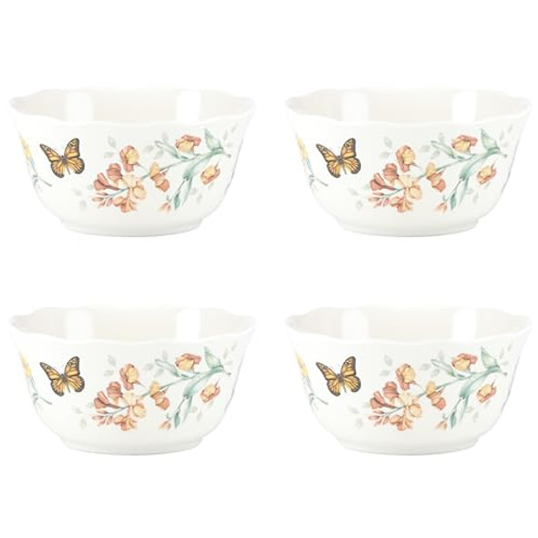 LENOX BUTTERFLY MEADOW MELAMINE ALL-PURPOSE BOWL, LIGHTWEIGHT, 4-PIECE 856406 New