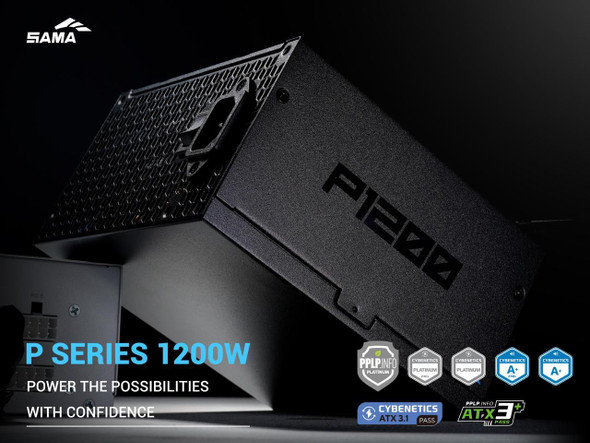 SAMA P1200W ATX 3.1 Power Supply, 1200W 80 PLUS & Cybenetics Platinum