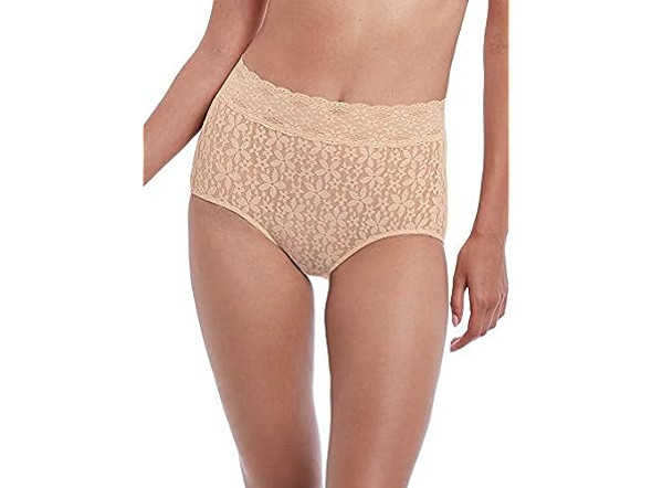 WACOAL WOMEN'S HALO LACE BRIEF PANTY, SAND, X-LARGE - SIZE: WOMEN X-LARGE - SAND New