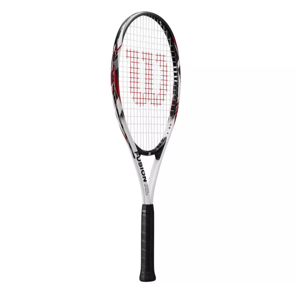 WILSON FUSION 29" TENNIS RACQUET: MEDIUM FLEX - BLACK/WHITE/RED New
