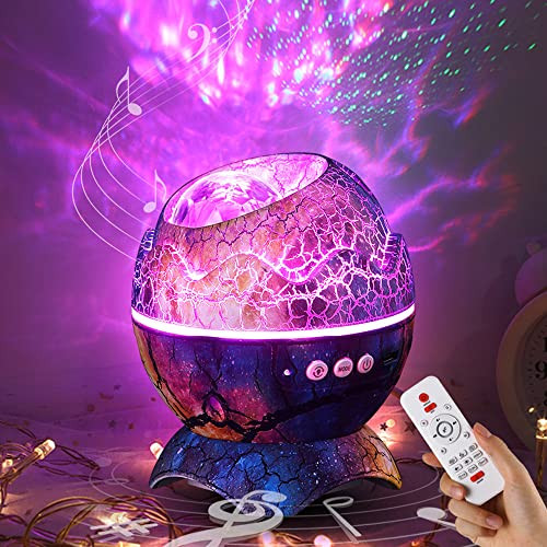 Starry Projector for Kids Room Dinosaur Egg Projector with White Noise