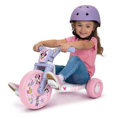 MINNIE MOUSE 10" FLY WHEEL KIDS' TRICYCLE WITH ELECTRONIC SOUND - PINK/PURPLE