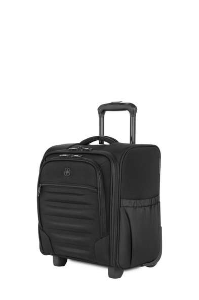 SWISSGEAR CHECKLITE UNDERSEATER CARRY SUITCASE TEAR-RESISTANT 2 WHEELS - BLACK