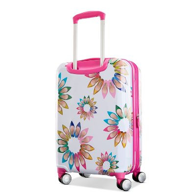 SARAH JESSICA PARKER HARDSIDE CARRY ON SPINNER SUITCASE - WHITE SHOE WHEEL